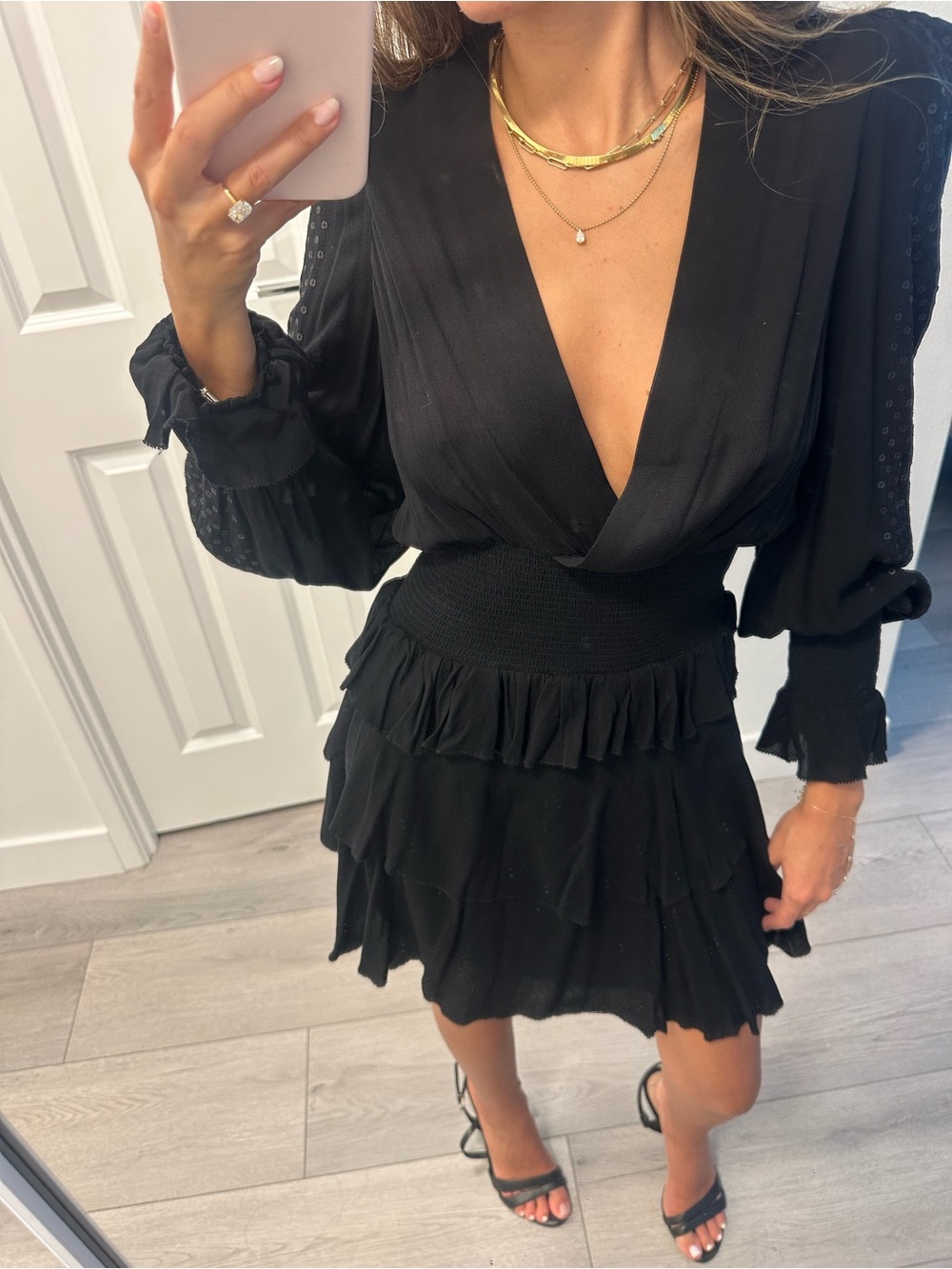 IRO “Stacy” Mini Dress — Black, size FR 34